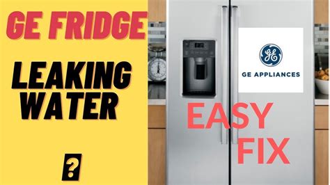 ge refrigerator leaking water|GE Refrigerator Leaking Water: 6 Easy Ways To Fix It Now